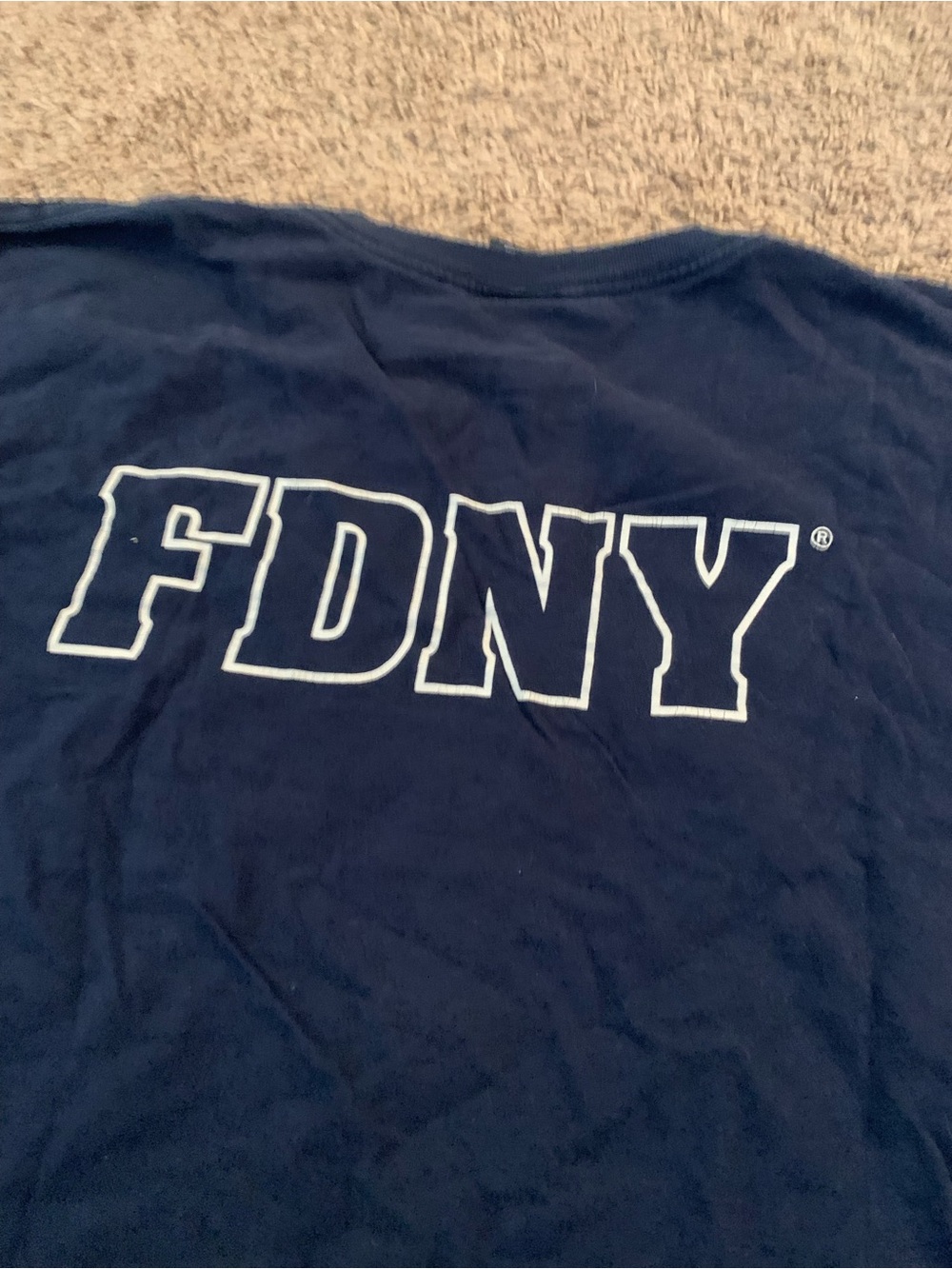 Vintage Nine Eleven 9 11 FDNY 150 Years Graphic Tee in Navy
